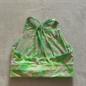 Lululemon Energy Bra High Neck Long Line Shibori *Medium Support B-D